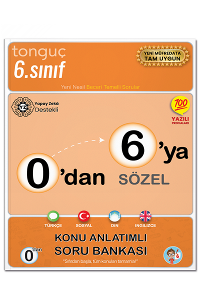 0'dan 6'ya Sözel Konu Anlatımlı Soru Bankası - 1