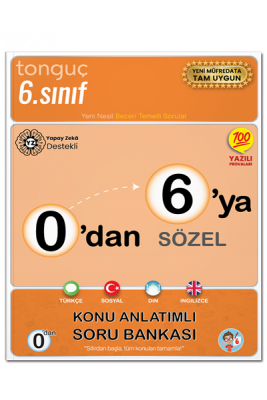 0'dan 6'ya Sözel Konu Anlatımlı Soru Bankası - Tonguç Yayınları
