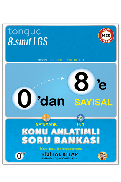0'dan 8'e Sayısal Konu Anlatımlı Soru Bankası - 1