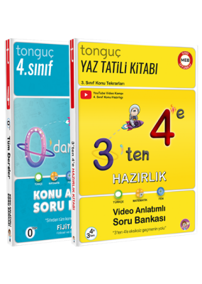 3'ten 4'e Hazırlık Seti - Tonguç Yayınları