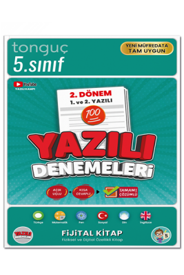 5. Sınıf Yazılı Denemeleri 2. Dönem 1 ve 2. Yazılı - Tonguç Yayınları