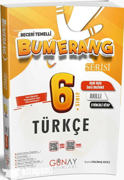 6. Sınıf Türkçe Etkinlikli Bumerang Serisi Günay Yayınları - 1