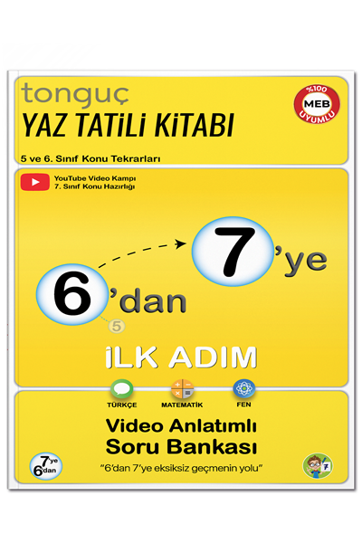 6'dan 7'ye Hazırlık Kitabı Video Anlatımlı Soru Bankası - 1