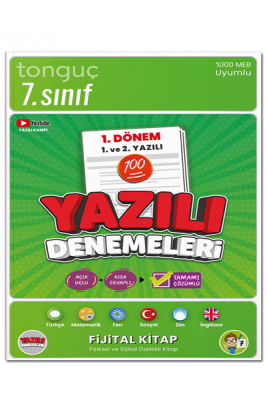 7. Sınıf Yazılı Denemeleri 1. Dönem 1 ve 2. Yazılı - Tonguç Yayınları