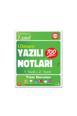7. Sınıf Yazılı Notları 1. Dönem 1 ve 2. Yazılı - Tonguç Yayınları