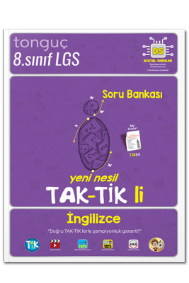 8. Sınıf İngilizce Taktikli Soru Bankası - Tonguç Yayınları