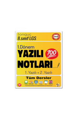 8. Sınıf Yazılı Notları 1. Dönem 1 ve 2. Yazılı - Tonguç Yayınları