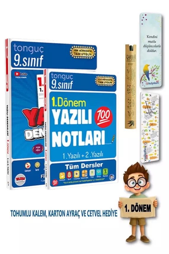 9. Sınıf Maarif Model 1. Dönem 1 ve 2. Yazılı Notları ve Denemeleri - 1