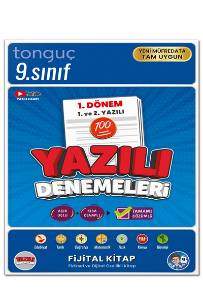 9. Sınıf Yazılı Denemeleri 1. Dönem 1 ve 2. Yazılı - 1