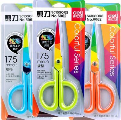 DELİ 6062 OFİS MAKASI RENKLİ 175MM - 2