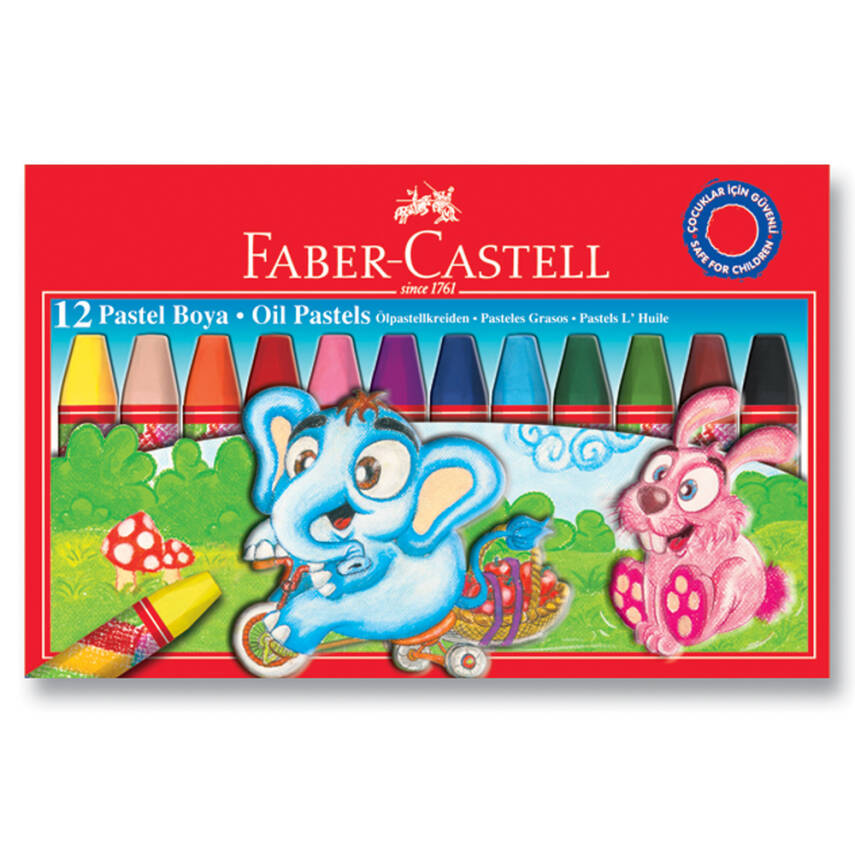 Faber Castell Pastel Boya Karton Kutu 12 Renk 125312 - 1