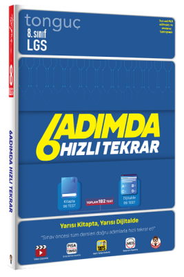 LGS 6 Adımda Hızlı Tekrar - Tonguç Yayınları