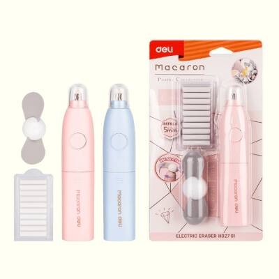 Otomatik Elektrikli Fanlı Kalem Silgisi Seti - 10 Adet Değiştirilebilir Yedekler Sanatsal Çizimler İçin - 7