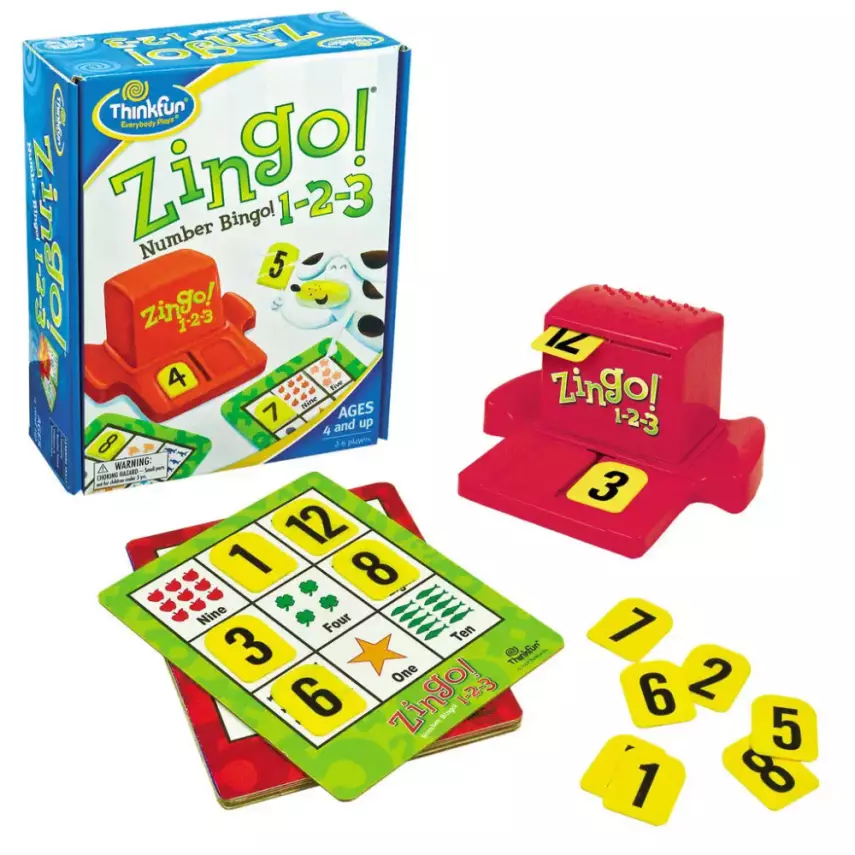Zingo Number Bingo 1 2 3 - 1
